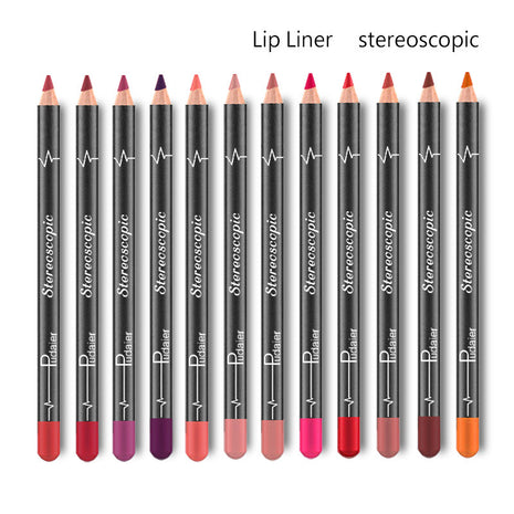 PUDAIER Lip Liner Pencil Set of 12