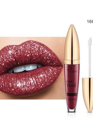 PUDAIER Lip Gloss Glitter Lipstick