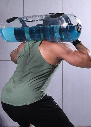 Transparent Cylindrical Weight-bearing Water Dumbbell Fitness Exercise Training Weightlifting Equipment