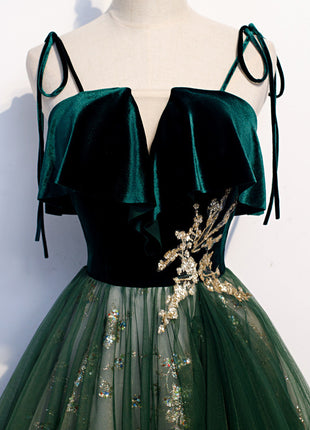 Dark Green Long Banquet Dress