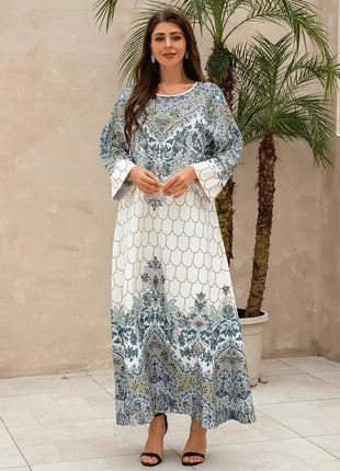 Yahua Floral Long Sleeved Stylish Dress