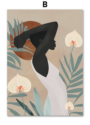 Abstract African Women 60 X 100 cm