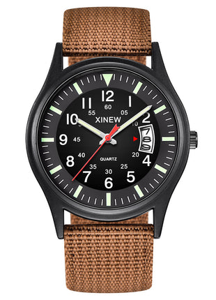 Men's Canvas Nylon Strap Watch