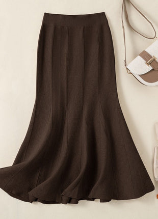 Fishtail Mid-length Autumn and Winter High Waist Skirt