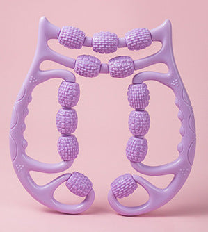 Plastic Roller Massager Relax Leg Ten Three Wheels Ring Foam