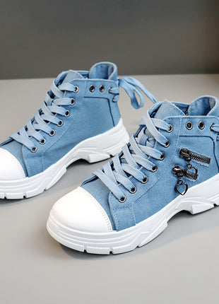 Canvas Breathable Platform Heighten Casual Shoes