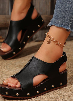 Peep Toe Plus Size Mule