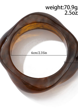 Acrylic Exaggerated Translucent Bracelet