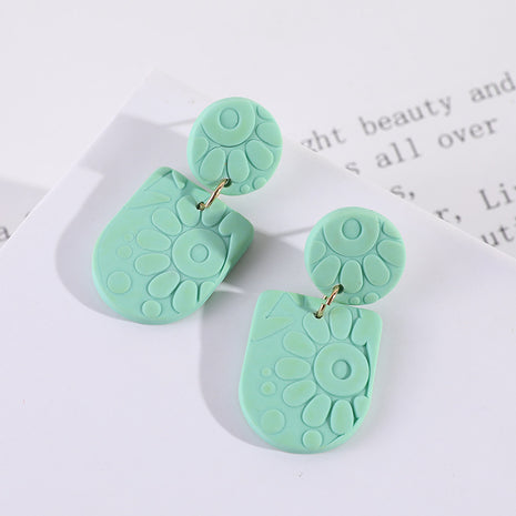 Embossed Sunflower Earrings