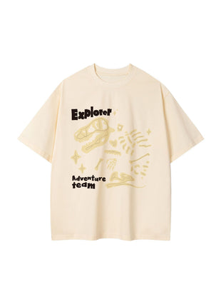 Dinosaur Printed Double Yarn Cotton