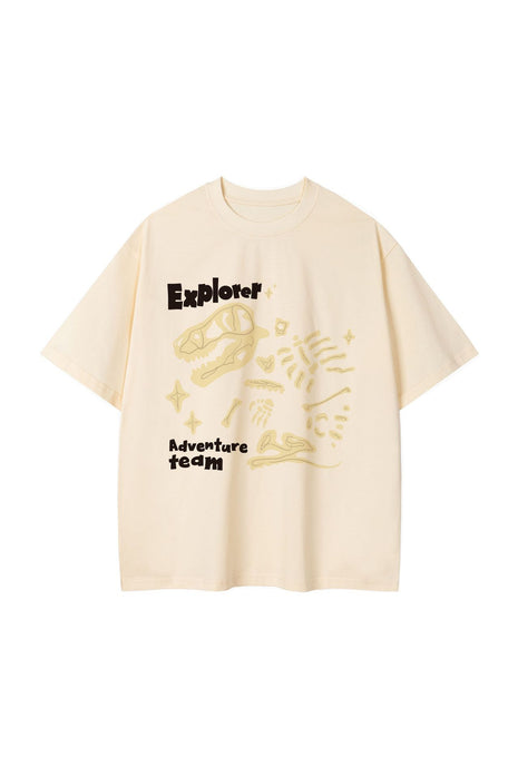 Dinosaur Printed Double Yarn Cotton