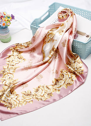 High-end Versatile Vintage Printed Workplace Scarf