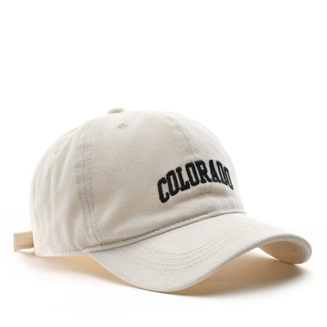 Japanese Fashionable Retro Letter Embroidery Cap