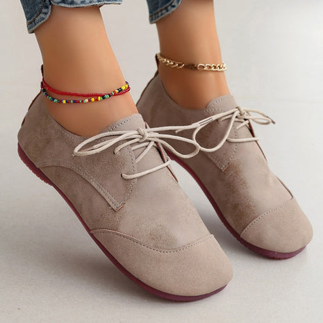 Flat Retro Soft Leather Slip-On Loafers