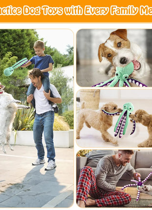 Octopus Pet Plush Toy Voice Shell Puzzle Bite Resistant Interactive