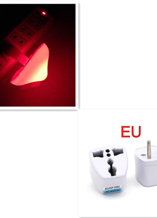 LED Night Light Mushroom Wall Socket Lamp Warm White Light-control Bedroom Light Home Decoration