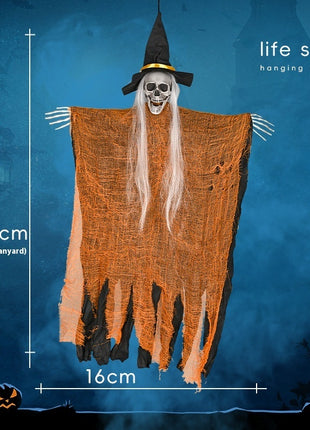 Halloween Skull Hanging Ghost White Hair Band