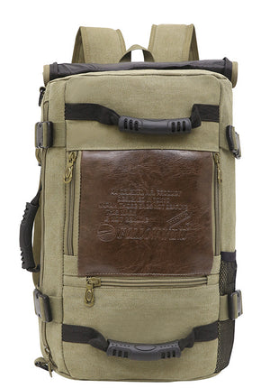 Canvas Backpack Huge Travel School Shoulder Computer Functional Versatile Bags Multifunctional Laptop Bag