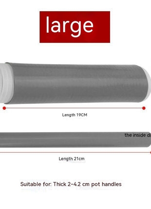 Measurement chart for thick pot handles with dimensions and suitability for pot handles.