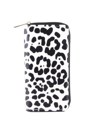 Cow Pattern Long PU Wallet