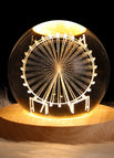 Solid Wood Lamp Holder / Ferris Wheel 6CM