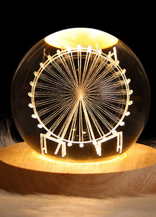 Crystal Ball Small Night Lamp Projection