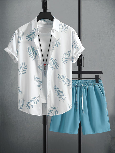 New Style Shirt Shorts 3D Printed Two-piece Set