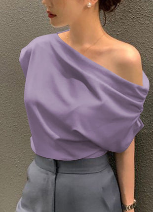 Summer Niche Irregular Shoulder Design