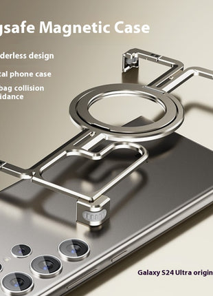 Samsung S24 Metal Drop-resistant Frameless Magnetic Bracket