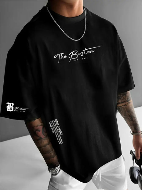 Round Neck Loose Casual Short Sleeve