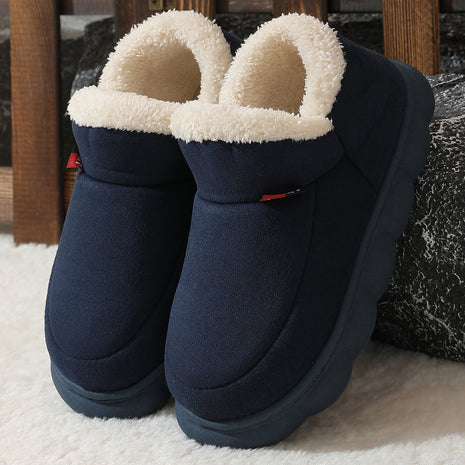 Unisex Winter Plush Cotton Warm Suede Thick-soled Garden Shoes Outdoor