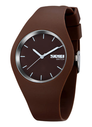 Simple Jelly Color Couple Waterproof Watch