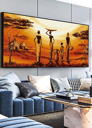 Abstract African Woman - 60x120 cm