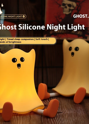 Halloween Silicone Ghost Shaped Lamp Touch Control