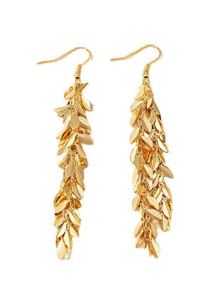 Alloy Leaf Light Luxury Ins Advanced Sense Earring