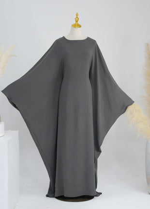 Waist-tight Batwing Sleeve Abaya