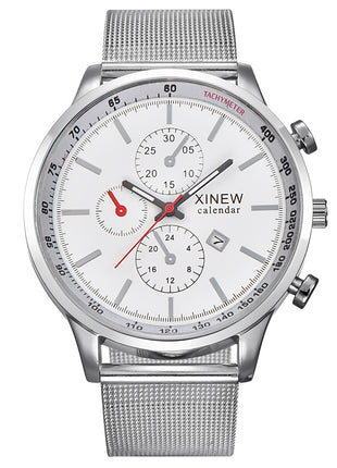 Fashion Stainless Steel Date Quartz Watch