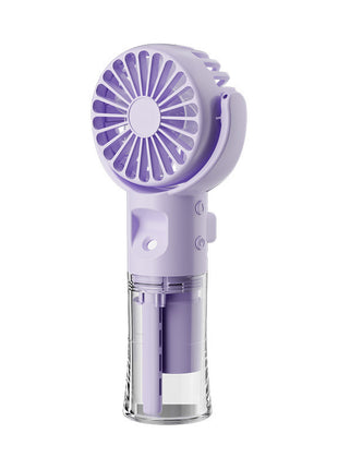 Portable Handheld Spray Fan 4-Speed Water Spray Mist Fan Summer Cooling Artifact USB Charging Summer Outdoor Mini Fan