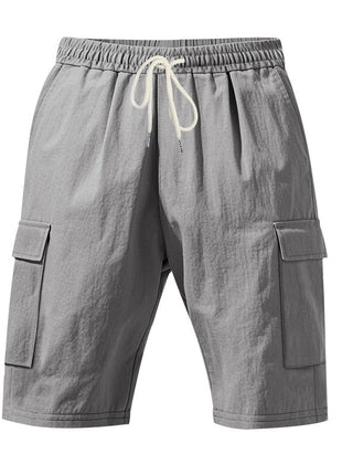 Men's Air-permeable Beachwear Linen Loose Multi-pocket Casual Shorts