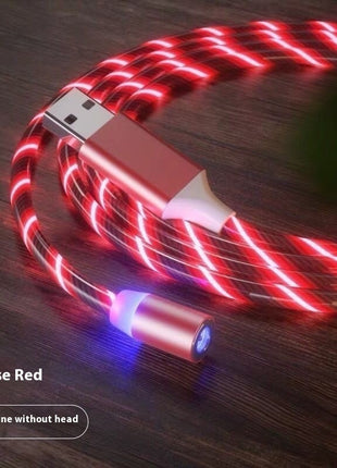 Magnetic 2-meter Cable Magnet Fast Charging Lighting Micro USB Cable LED