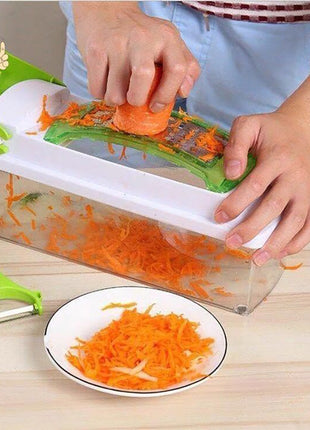 Set of 12 PCS Multifunctional Chopper, Grater, Slicer & Dicer Cutter