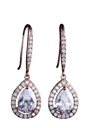 AAA Zircon Drop-shaped Ear Hooks