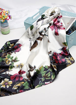 High-end Versatile Vintage Printed Workplace Scarf