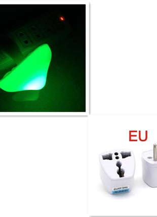 LED Night Light Mushroom Wall Socket Lamp Warm White Light-control Bedroom Light Home Decoration