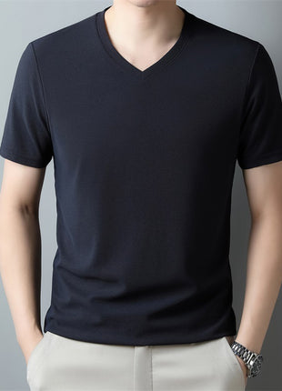 Thin Casual V-neck Short-sleeved T-shirt