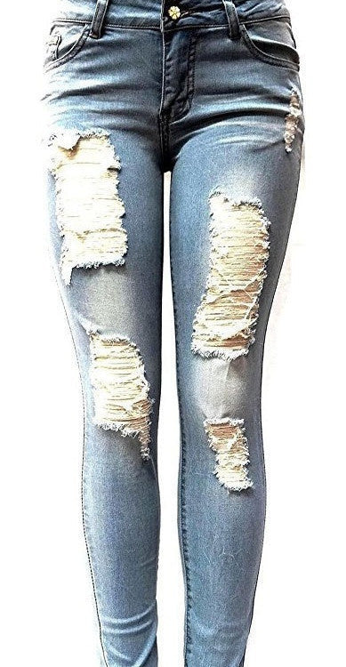 Ripped Slimming Jeans