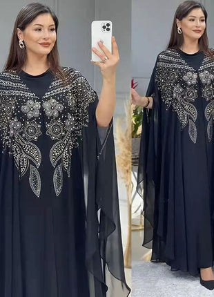 Flowers Long Gown Dress