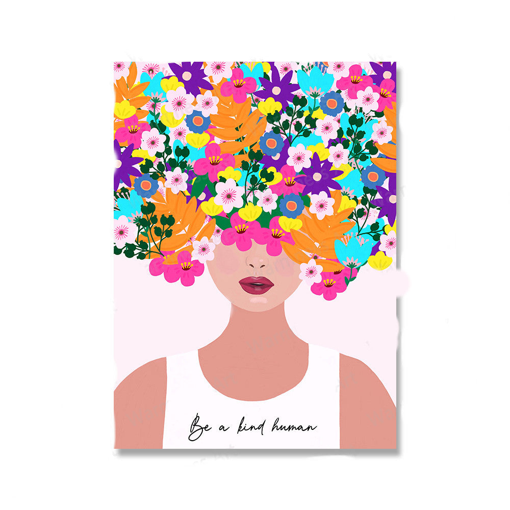 Floral Botanical Girls - 50x75 cm