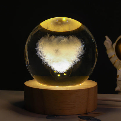 Crystal Ball Small Night Lamp Projection