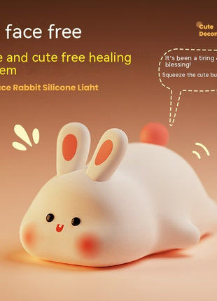 Cute Rabbit Silicone LED Night Light Touch Sensor